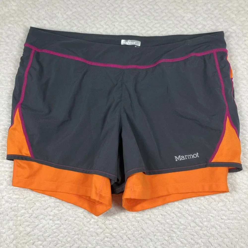 Lot of 2‎ Marmot Shorts Women Lightweight Workout Casual Running Stretch Medium